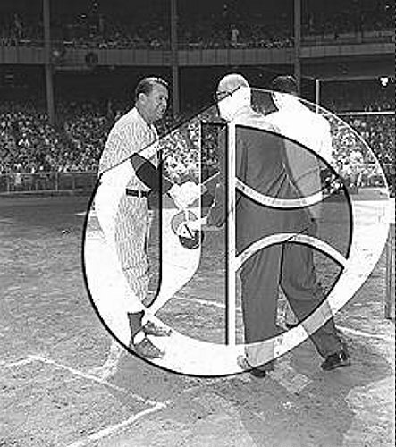 Lefty Gomez, Will Harridge and Mel Allen53N0096